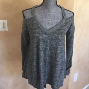 NWT Cozy Cold Shoulder Top